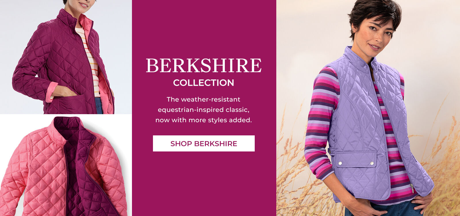 berkshire collection the weather-resistant equestrian-inspired classic, now with more styles added. shop berkshire