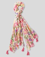 Floral Tassel Scarf - alt2