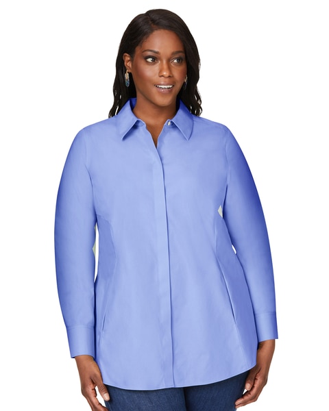 Foxcroft Cici Essential Pinpoint Non-Iron Tunic