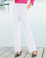 Look of Linen Pull-On Pants - White