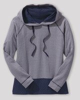 Stripe & Dot Knit Hoodie - alt4