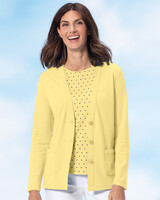 Kate Everyday Knit Cardigan - Yellow Finch