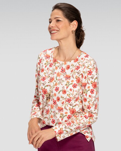 Prima™ Cotton Jacobean Floral Tee