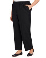 Alfred Dunner Classic Tailored Textured Proportioned Straight Leg Pants - alt2