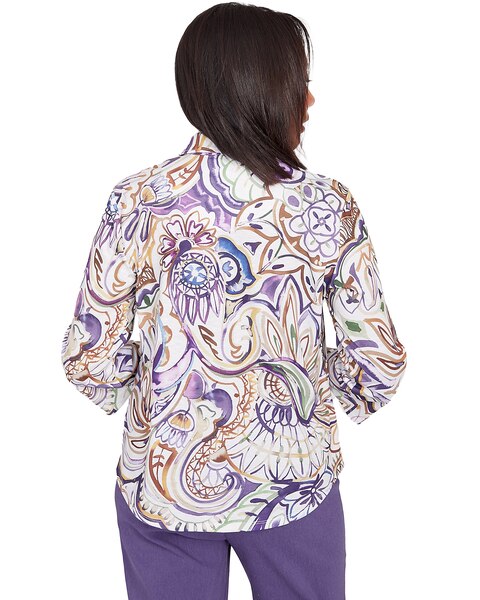 Alfred Dunner® Charm School Drama Paisley Top