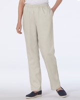 Tencel/Cotton Easy Color Pants - Stone
