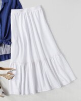 Boardwalk Knit Flounced Midi Skirt - alt3