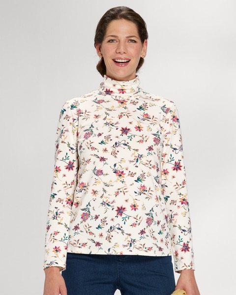 Prima™ Cotton Autumn Florals Turtleneck