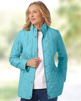 Berkshire Diamond Quilted Jacket - Grotto Blue