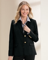 Classic Wool Blazer - Black