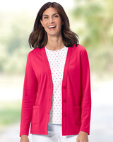 Kate Everyday Knit Cardigan - Pink Punch