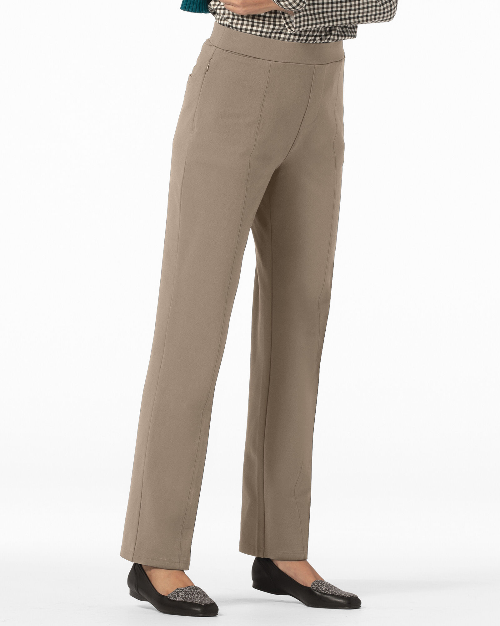 FlexKnit 7-Pocket Straight Pull-On Pants | Appleseeds