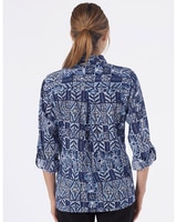 Batik Block Crinkle-Cotton Shirt - alt2