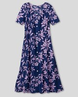 Batik Vines Button-Front Dress - alt2