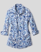 Paisley Floral Button-Front Tunic - alt2