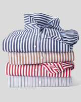 Foxcroft® No-Iron Perfect-Fit Tri-Stripe Long-Sleeve Shirt - alt3