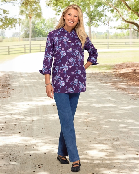 Canterbury Floral Popover Tunic