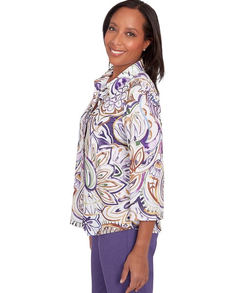 Alfred Dunner® Charm School Drama Paisley Top