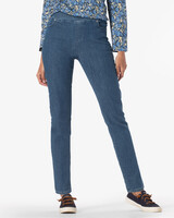 Liberty Knit Denim Slim Pull-On Jeans - Medium Denim