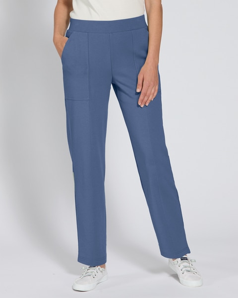 Everyday Knit 4-Pocket Relaxed Straight-Leg Pants