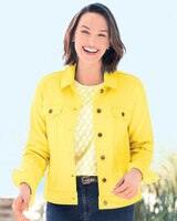 DreamFlex Colored Jean Jacket - Sunny Yellow