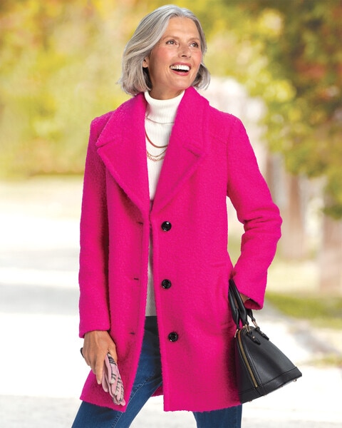 Larry Levine Updated Wool Coat - Appleseed's  Coat, Coat women fashion,  Modest casual outfits