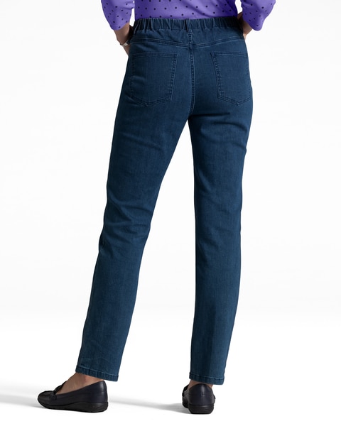 DreamFlex Comfort-Waist Classic Straight Jeans