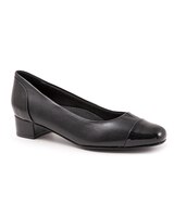 Daisy Pump By Trotters - Black Patent