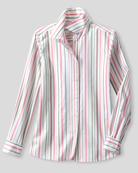 Foxcroft® Mixed Stripe Non-Iron Shirt