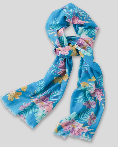 Tropical Palm Oblong Scarf