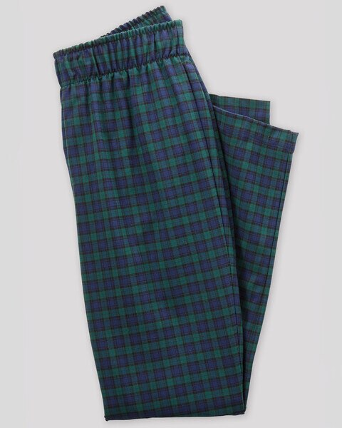 Black Watch Plaid Pull-On Pants