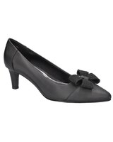 Easy Street® Devanna Pumps - Black Satin/Black Glitter