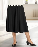 Carefree Knit Midi Skirt - Black