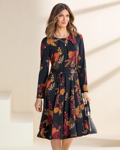 Harvest Floral Knit Dress