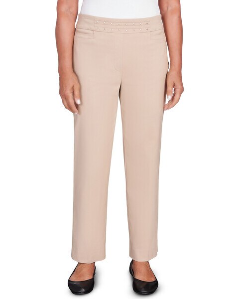 Alfred Dunner® Neutral Territory Embellished Waist Average Length Pant
