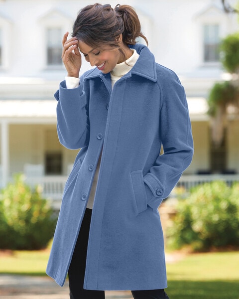 Larry Levine Updated Wool Coat - Appleseed's  Coat, Coat women fashion,  Modest casual outfits