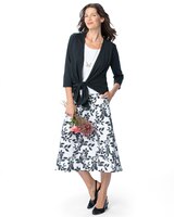 Look of Linen Floral Midi Skirt - alt3