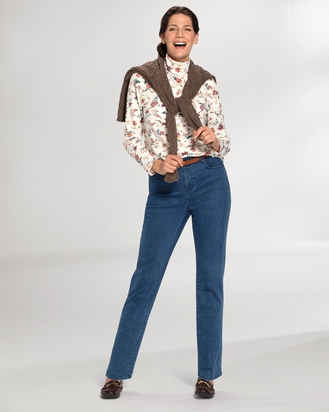 Prima™ Cotton Autumn Florals Turtleneck