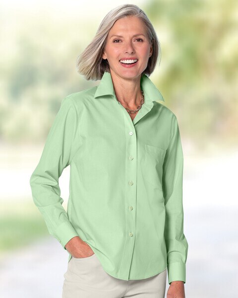 Classic Wrinkle-resistant Ladies Oxford Shirt
