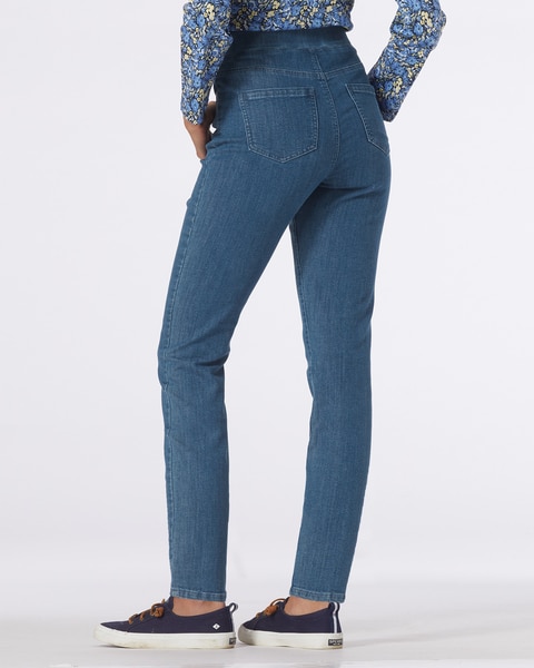 Liberty Knit Denim Slim Pull-On Jeans