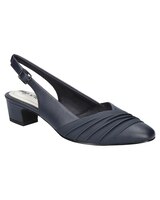 Easy Street Bates Slingback Pumps - Navy/Lamy