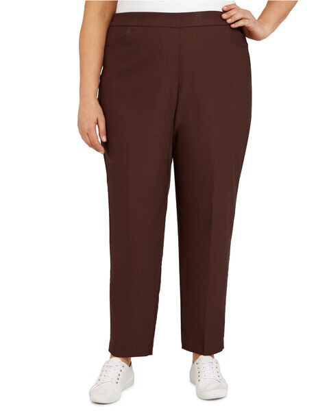 Alfred Dunner Classic Pull-On Proportioned Straight Leg Pants
