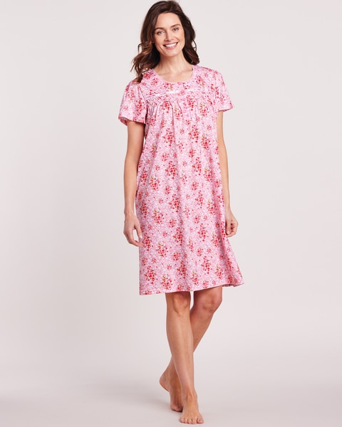 Floral-Print Nightgown