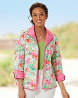 Limited-Edition Island Time Reversible Quilted Jacket - Pink Carnation Multi