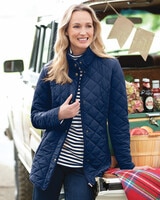 Berkshire Diamond Quilted Jacket - Classic Navy