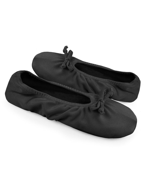 MUK LUKS Soft Ones Stretch Satin Ballerina Slippers