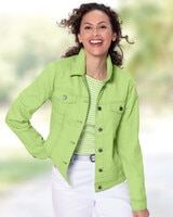 DreamFlex Colored Jean Jacket - Fresh Green