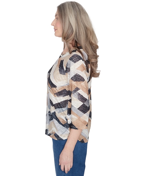 Alfred Dunner® Classics Abstract Chevron Top