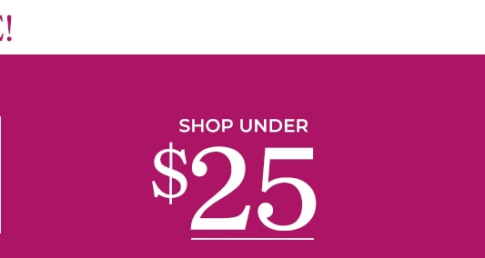 limited time flash sale! save up to 70% off shop under $25