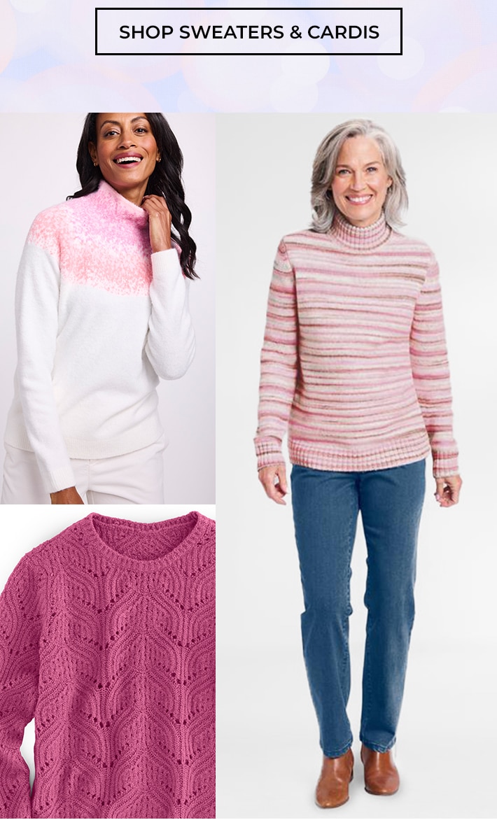 shop sweaters & cardis